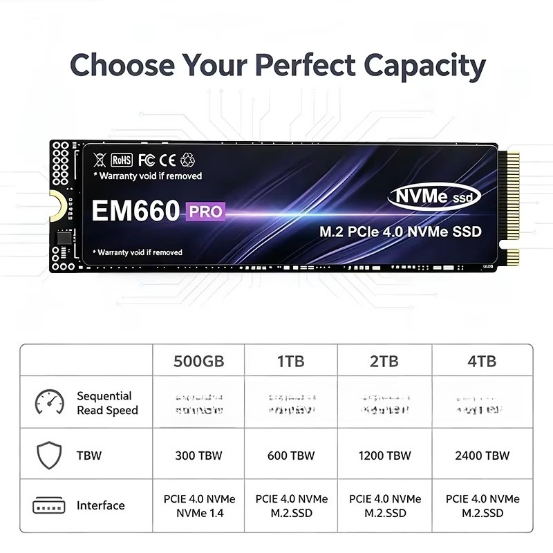 EM660 M.2 NVMe PCIe 4.0 SSD 50 - M.2 Nvme 4Tb Pcie 4.0 Ssd review and price
